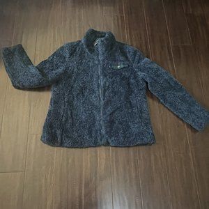 Pendleton Ladies' Fuzzy Zip Jacket Women's Sherpa Coat - Navy/Large